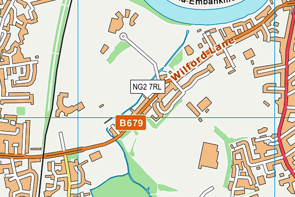 NG2 7RL map - OS VectorMap District (Ordnance Survey)