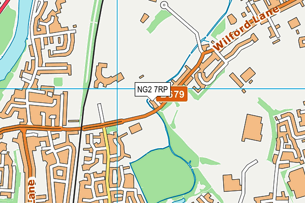 NG2 7RP map - OS VectorMap District (Ordnance Survey)