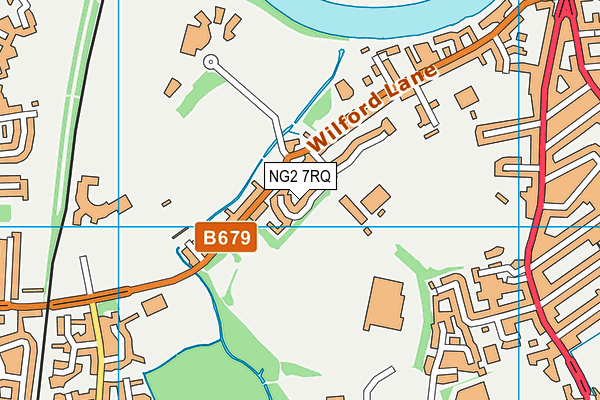 NG2 7RQ map - OS VectorMap District (Ordnance Survey)