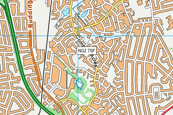 NG2 7SF map - OS VectorMap District (Ordnance Survey)