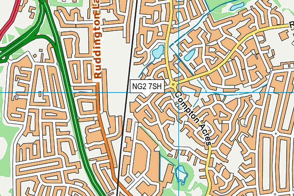 NG2 7SH map - OS VectorMap District (Ordnance Survey)