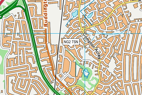NG2 7SN map - OS VectorMap District (Ordnance Survey)