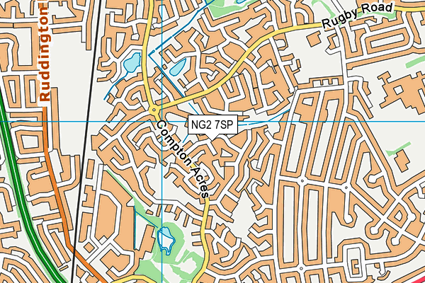 NG2 7SP map - OS VectorMap District (Ordnance Survey)