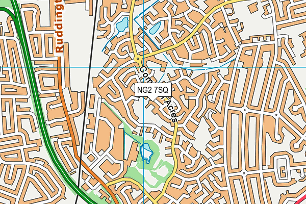 NG2 7SQ map - OS VectorMap District (Ordnance Survey)