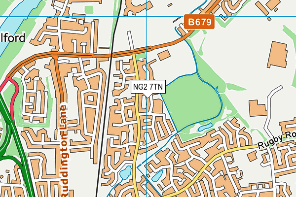 NG2 7TN map - OS VectorMap District (Ordnance Survey)