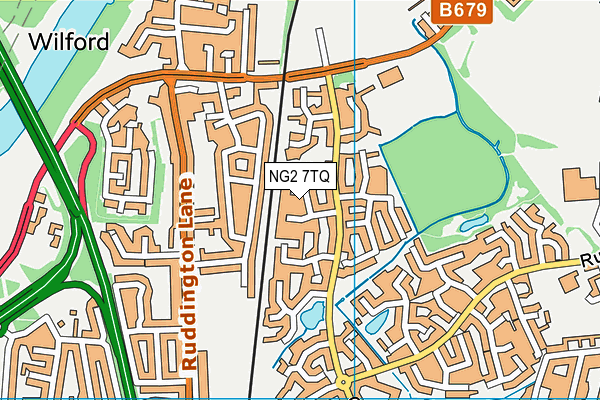 NG2 7TQ map - OS VectorMap District (Ordnance Survey)