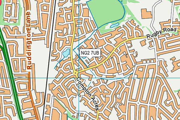 NG2 7UB map - OS VectorMap District (Ordnance Survey)