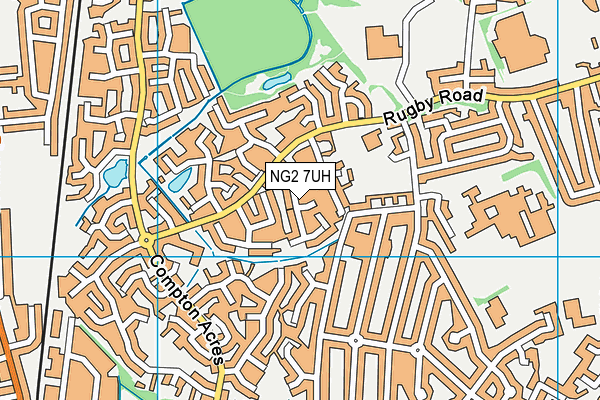 NG2 7UH map - OS VectorMap District (Ordnance Survey)