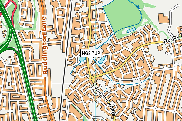 NG2 7UP map - OS VectorMap District (Ordnance Survey)