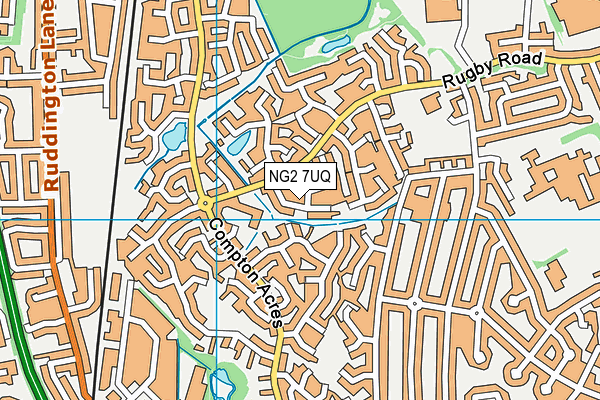 NG2 7UQ map - OS VectorMap District (Ordnance Survey)