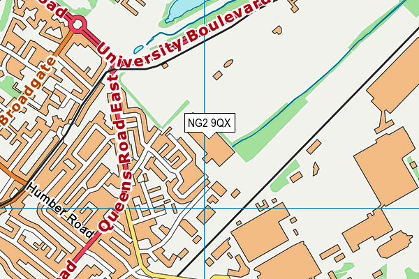 NG2 9QX map - OS VectorMap District (Ordnance Survey)
