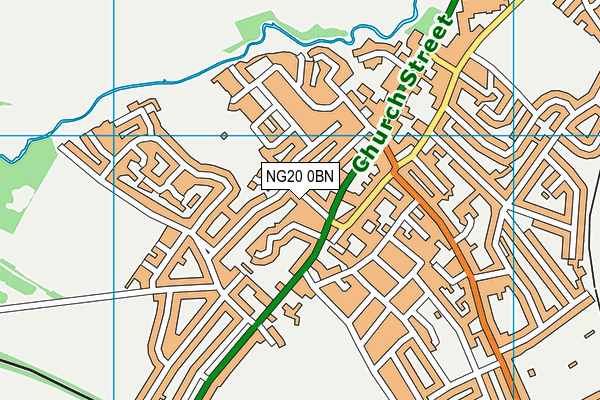 Carr Lane Park map (NG20 0BN) - OS VectorMap District (Ordnance Survey)