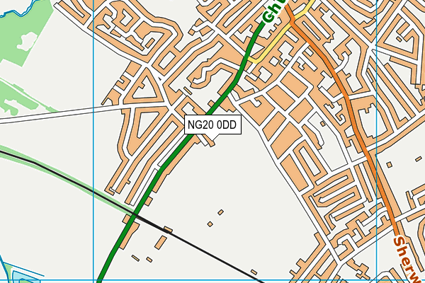 NG20 0DD map - OS VectorMap District (Ordnance Survey)