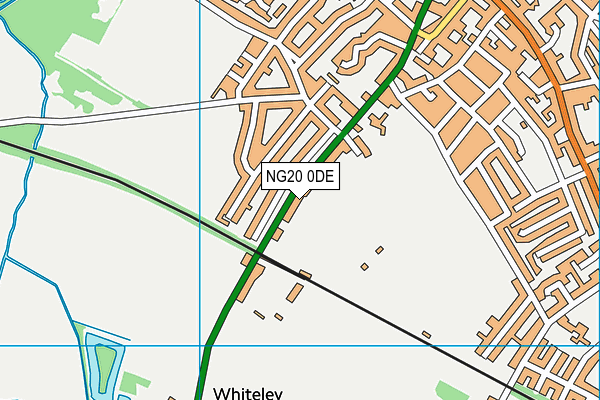 NG20 0DE map - OS VectorMap District (Ordnance Survey)