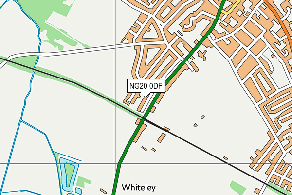 NG20 0DF map - OS VectorMap District (Ordnance Survey)