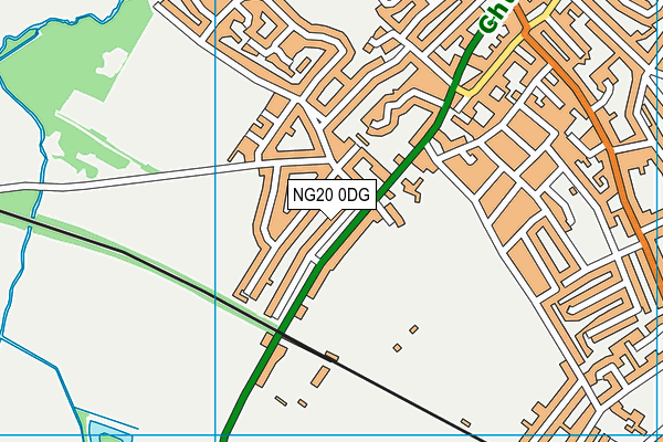 NG20 0DG map - OS VectorMap District (Ordnance Survey)