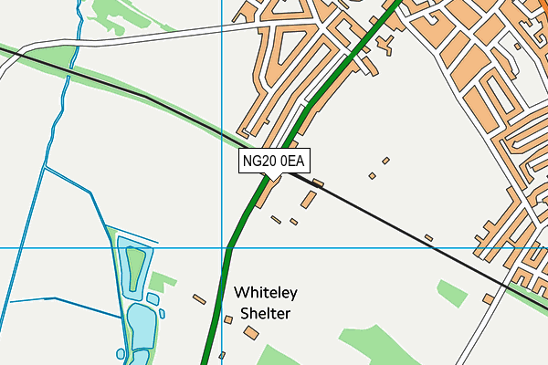 NG20 0EA map - OS VectorMap District (Ordnance Survey)