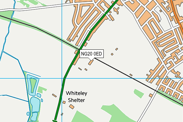 NG20 0ED map - OS VectorMap District (Ordnance Survey)