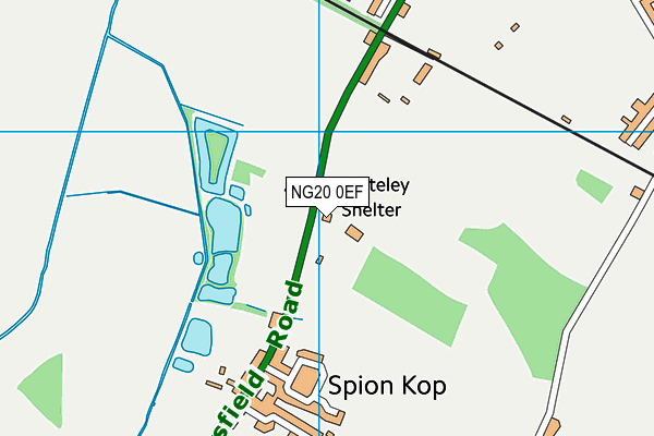 NG20 0EF map - OS VectorMap District (Ordnance Survey)