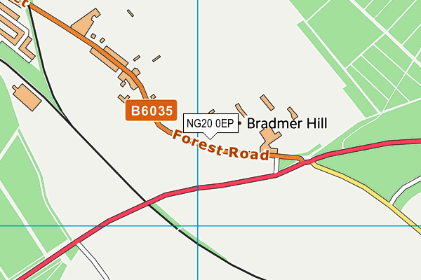 NG20 0EP map - OS VectorMap District (Ordnance Survey)