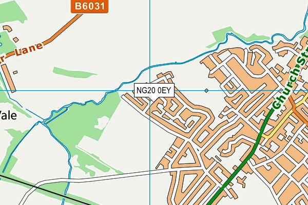 NG20 0EY map - OS VectorMap District (Ordnance Survey)