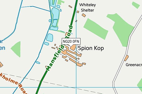 NG20 0FN map - OS VectorMap District (Ordnance Survey)