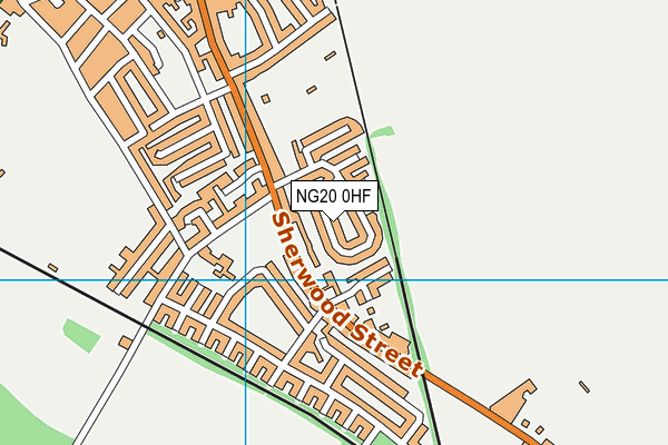 NG20 0HF map - OS VectorMap District (Ordnance Survey)