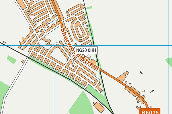 NG20 0HH map - OS VectorMap District (Ordnance Survey)