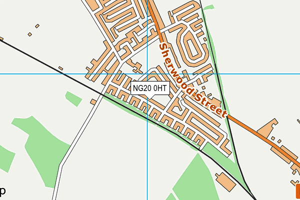 NG20 0HT map - OS VectorMap District (Ordnance Survey)