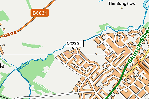 NG20 0JJ map - OS VectorMap District (Ordnance Survey)