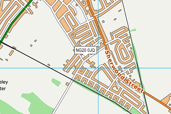 NG20 0JQ map - OS VectorMap District (Ordnance Survey)