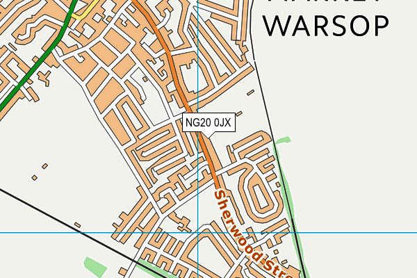 NG20 0JX map - OS VectorMap District (Ordnance Survey)