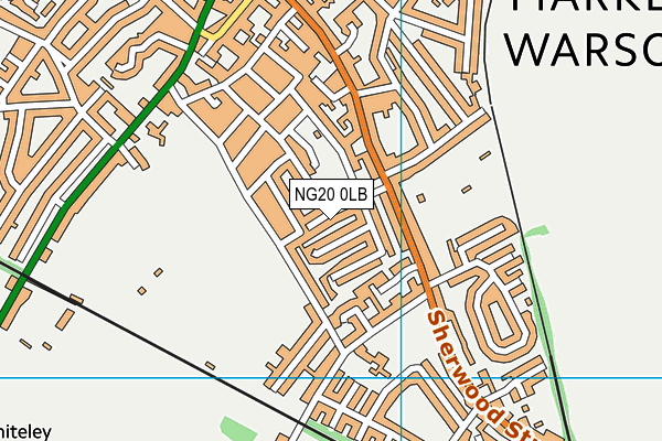 NG20 0LB map - OS VectorMap District (Ordnance Survey)