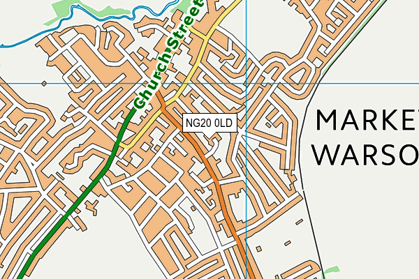 NG20 0LD map - OS VectorMap District (Ordnance Survey)