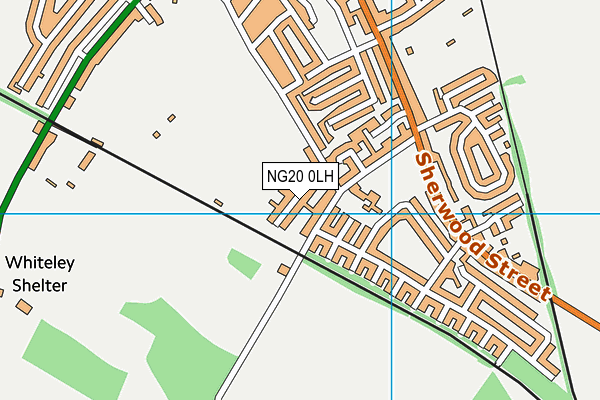 NG20 0LH map - OS VectorMap District (Ordnance Survey)