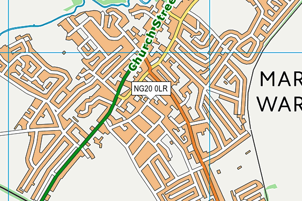 NG20 0LR map - OS VectorMap District (Ordnance Survey)