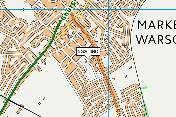 NG20 0NQ map - OS VectorMap District (Ordnance Survey)