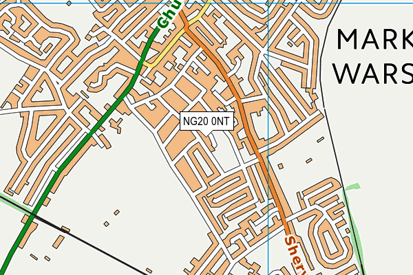 NG20 0NT map - OS VectorMap District (Ordnance Survey)