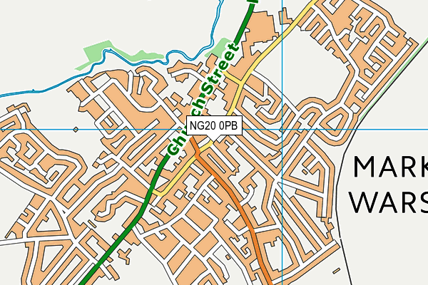 Map of WARSOP MALE GROOMING LTD at district scale