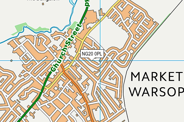 NG20 0PL map - OS VectorMap District (Ordnance Survey)