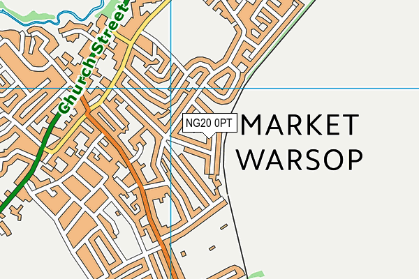 NG20 0PT map - OS VectorMap District (Ordnance Survey)