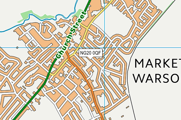 Birklands Primary School map (NG20 0QF) - OS VectorMap District (Ordnance Survey)