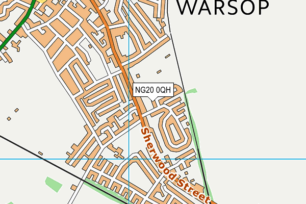 NG20 0QH map - OS VectorMap District (Ordnance Survey)