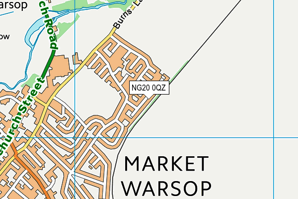 NG20 0QZ map - OS VectorMap District (Ordnance Survey)