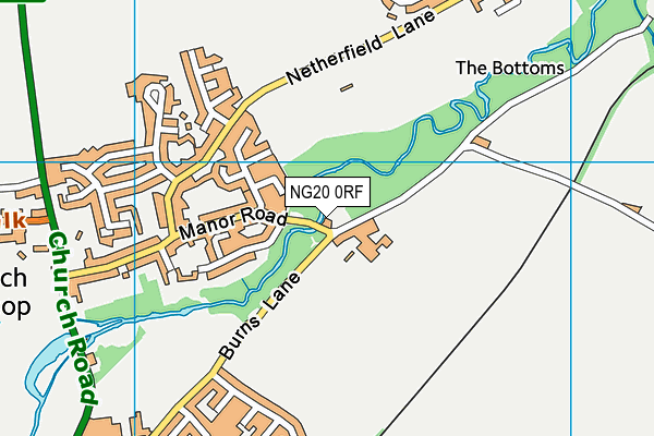 NG20 0RF map - OS VectorMap District (Ordnance Survey)