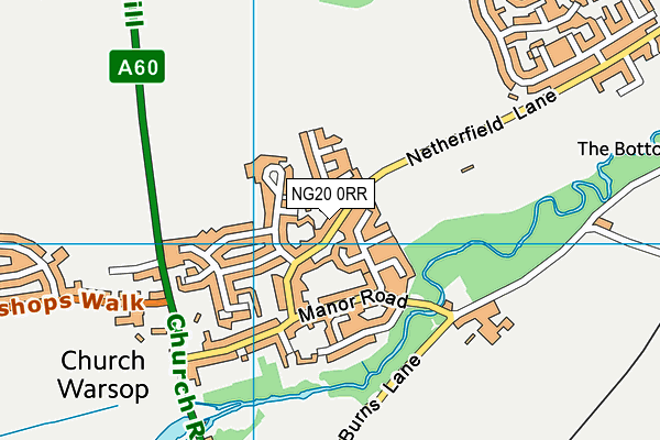 NG20 0RR map - OS VectorMap District (Ordnance Survey)
