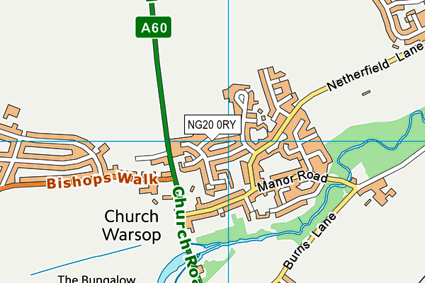 NG20 0RY map - OS VectorMap District (Ordnance Survey)