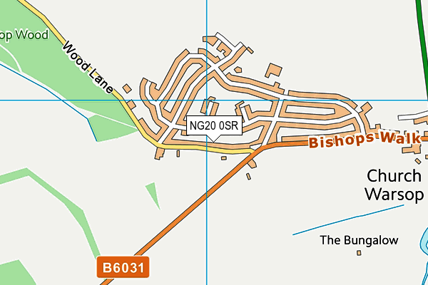 NG20 0SR map - OS VectorMap District (Ordnance Survey)