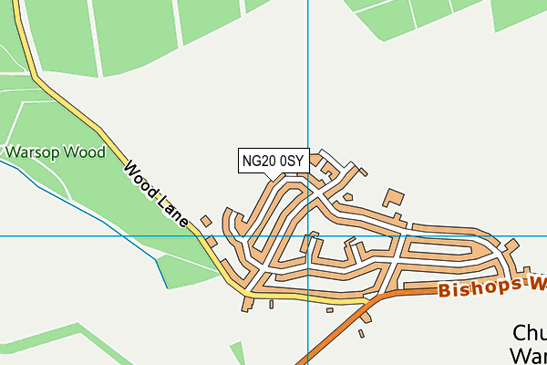 NG20 0SY map - OS VectorMap District (Ordnance Survey)