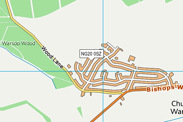 NG20 0SZ map - OS VectorMap District (Ordnance Survey)